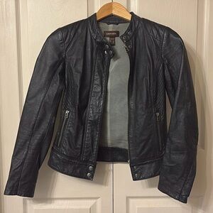 Danier Women's Black Leather Jacket